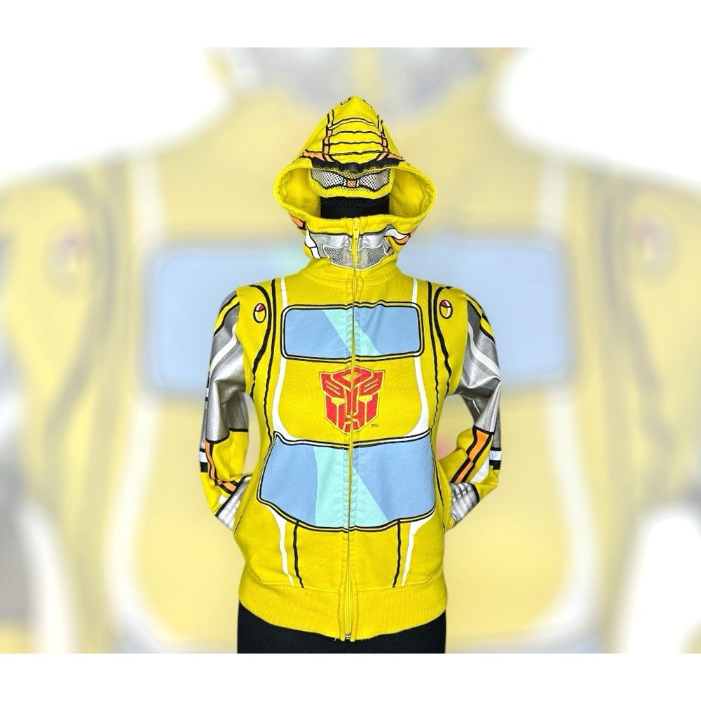 Universal Studios Transformers Bumblebee Youth Full-Zip Hoodie - Yellow, Size‎ S